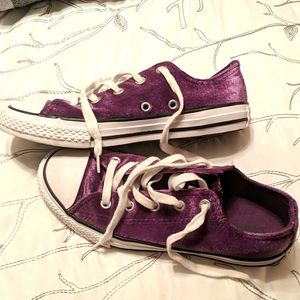 Converse Purple Velvet shoes